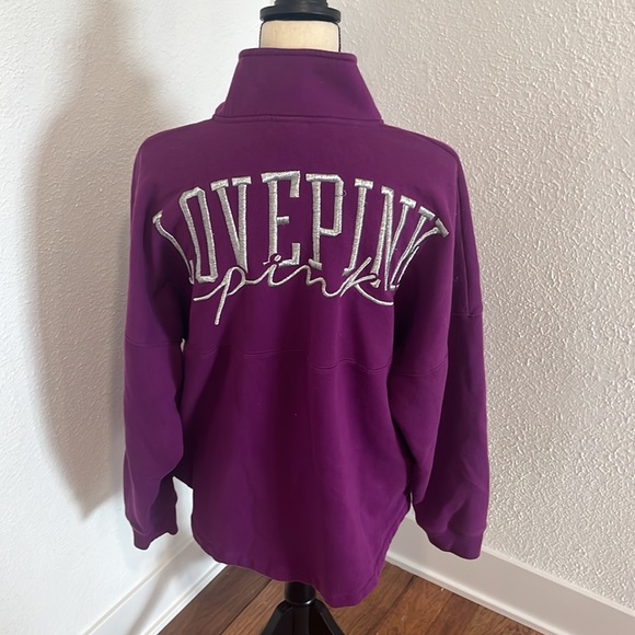PINK Half Zip Sweatshirt - Picture 3 of 5